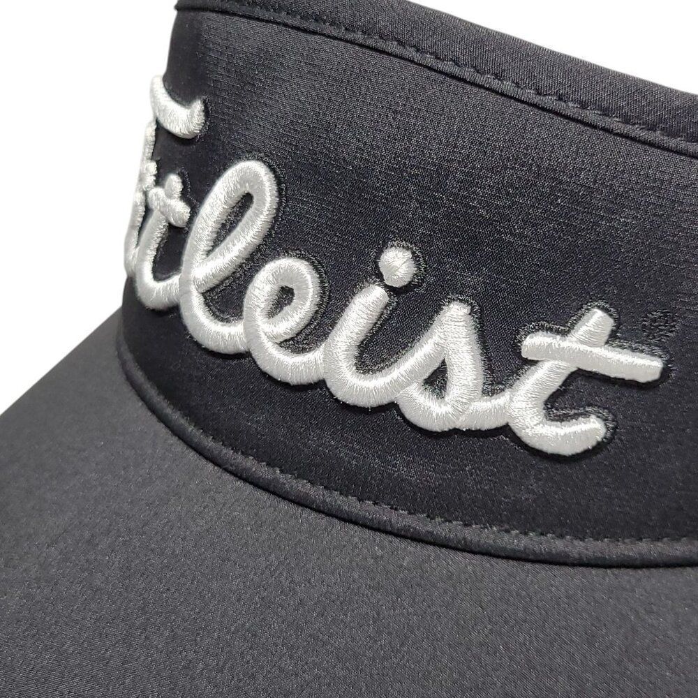 Titleist Womens Sundrop Sun Visor Hat Golf Black UPF 50 Wicking Adjustable NEW - Picture 8 of 13